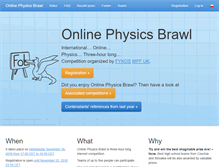 Tablet Screenshot of physicsbrawl.org